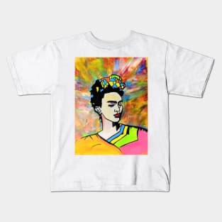 Frida Khalo: colorful and geometric Kids T-Shirt